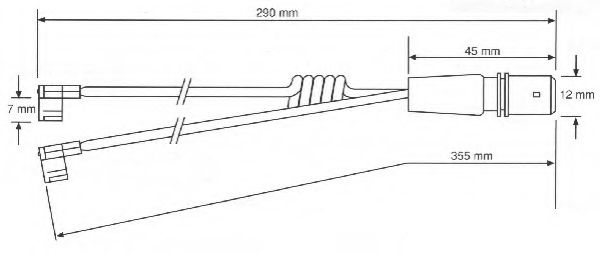 Сигнализатор, износ тормозных колодок FERODO FAI117