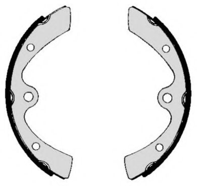 Комплект тормозных колодок FREN-J MG405