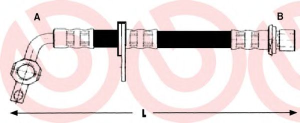 Тормозной шланг BREMBO T 83 095