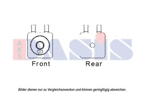 масляный радиатор, двигательное масло AKS DASIS 066002N