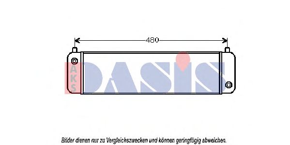 масляный радиатор, двигательное масло AKS DASIS 126150N