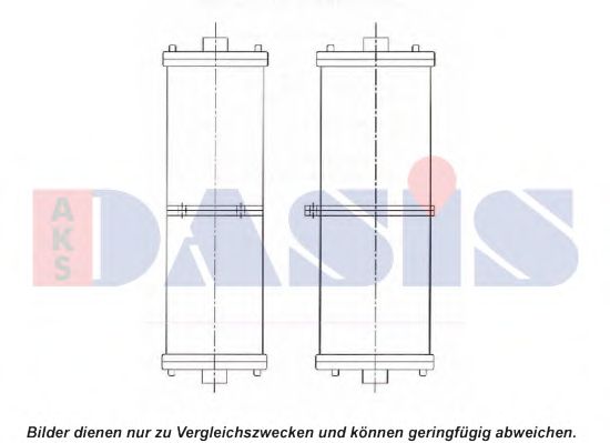 Радиатор, охлаждение двигателя AKS DASIS 450185N