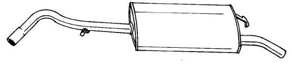 Глушитель выхлопных газов конечный AKS DASIS SG26606