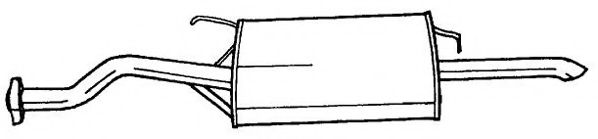 Глушитель выхлопных газов конечный AKS DASIS SG65611