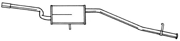 Глушитель выхлопных газов конечный AKS DASIS SG12681