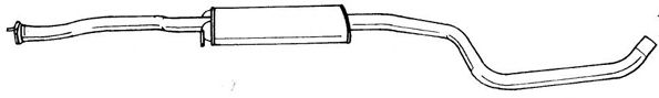 Средний глушитель выхлопных газов AKS DASIS SG25483