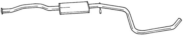 Средний глушитель выхлопных газов AKS DASIS SG25448