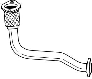 Труба выхлопного газа AKS DASIS SG50192