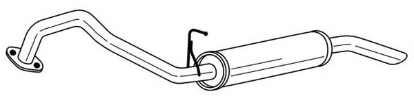 Глушитель выхлопных газов конечный AKS DASIS SG74612