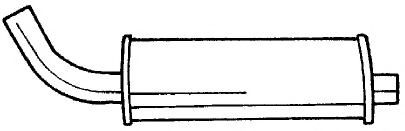 Глушитель выхлопных газов конечный AKS DASIS SG53617