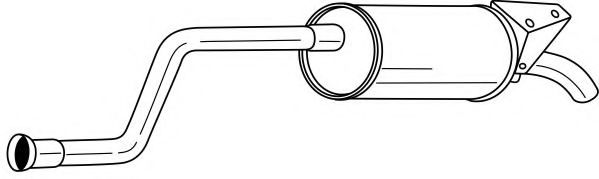 Глушитель выхлопных газов конечный AKS DASIS SG50689