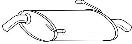Глушитель выхлопных газов конечный AKS DASIS SG45677