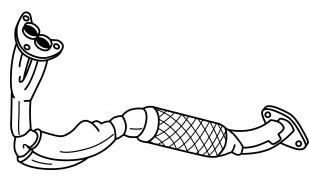 Труба выхлопного газа AKS DASIS SG44148