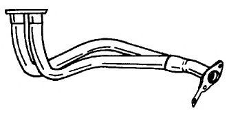 Труба выхлопного газа AKS DASIS SG40112