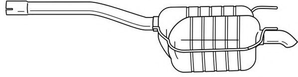 Глушитель выхлопных газов конечный AKS DASIS SG35629