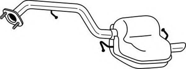 Глушитель выхлопных газов конечный AKS DASIS SG34624