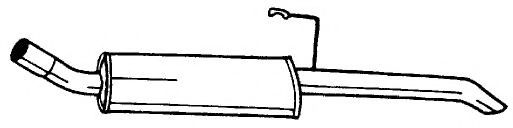 Глушитель выхлопных газов конечный AKS DASIS SG25650