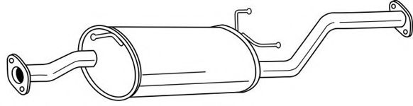 Средний глушитель выхлопных газов AKS DASIS SG24415