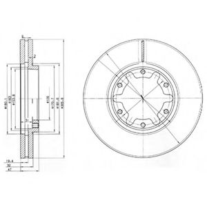 Тормозной диск DELPHI BG3817