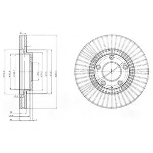 Тормозной диск DELPHI BG4027