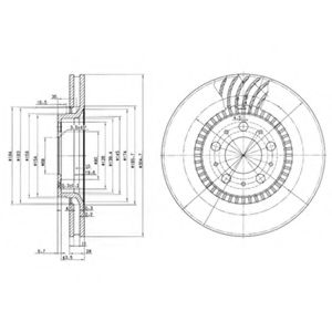 Тормозной диск DELPHI BG9514