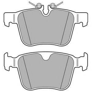 Комплект тормозных колодок, дисковый тормоз DELPHI LP3167