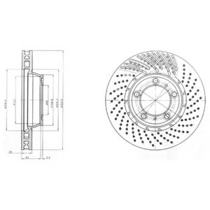 Тормозной диск DELPHI BG9094C