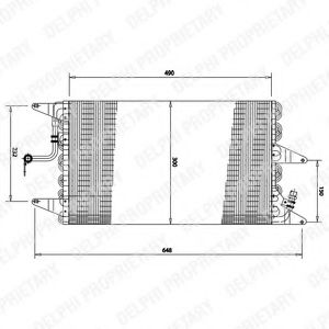 Конденсатор, кондиционер DELPHI TSP0225162