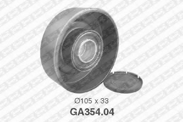 Паразитный / ведущий ролик, поликлиновой ремень SNR GA354.04