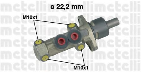 Главный тормозной цилиндр METELLI 05-0206