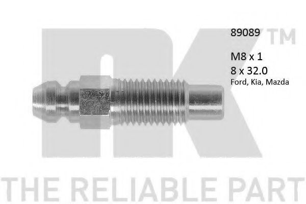 Болт воздушного клапана / вентиль NK 89089