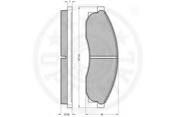 Комплект тормозных колодок, дисковый тормоз METZGER 046900