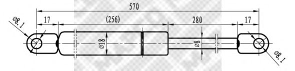 Газовая пружина, крышка багажник MAPCO 91926