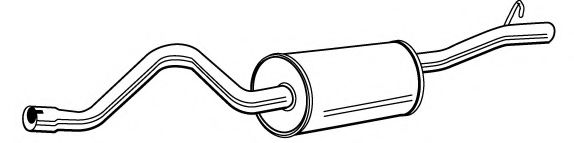 Глушитель выхлопных газов конечный KLARIUS 240238