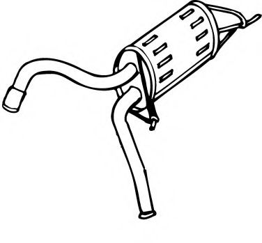 Глушитель выхлопных газов конечный MEFEX 5607