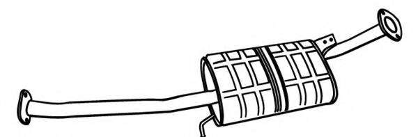 Средний глушитель выхлопных газов MEFEX 1091