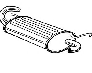Глушитель выхлопных газов конечный FONOS 614915