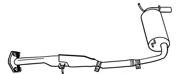 Глушитель выхлопных газов конечный FONOS 22282