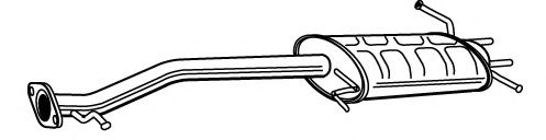 Глушитель выхлопных газов конечный FONOS 617481