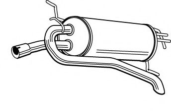 Глушитель выхлопных газов конечный FONOS 610646
