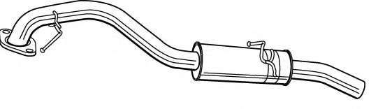 Глушитель выхлопных газов конечный FONOS 617589