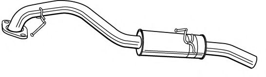Глушитель выхлопных газов конечный FONOS 617978