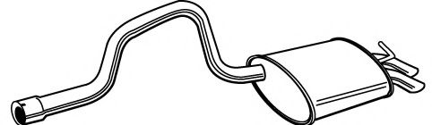 Глушитель выхлопных газов конечный FONOS 619385