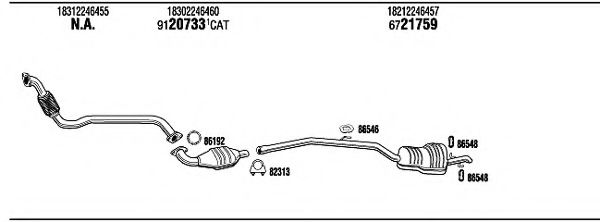 Система выпуска ОГ FONOS BW32546A