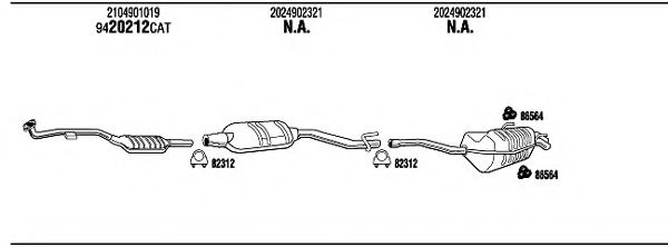 Система выпуска ОГ FONOS MB23032