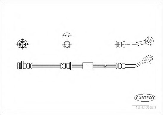 Тормозной шланг CORTECO 19032896
