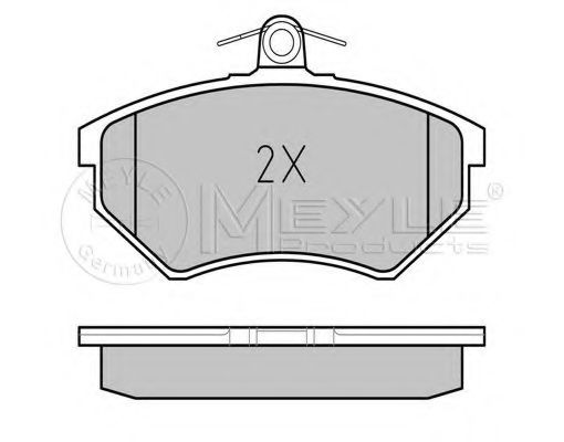 Комплект тормозных колодок, дисковый тормоз MEYLE 20901