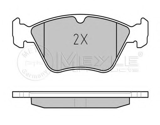 Комплект тормозных колодок, дисковый тормоз MEYLE 21413