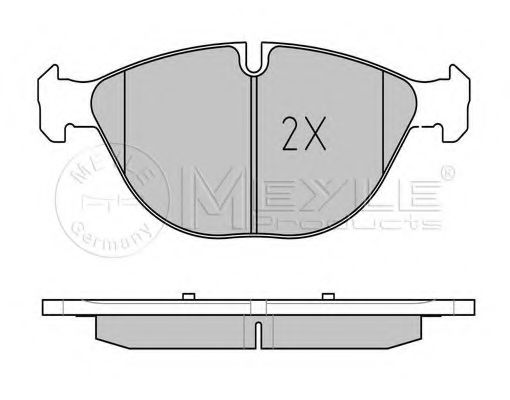 Комплект тормозных колодок, дисковый тормоз MEYLE 24172
