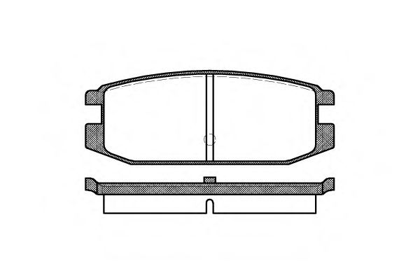 Комплект тормозных колодок, дисковый тормоз ROADHOUSE 20066